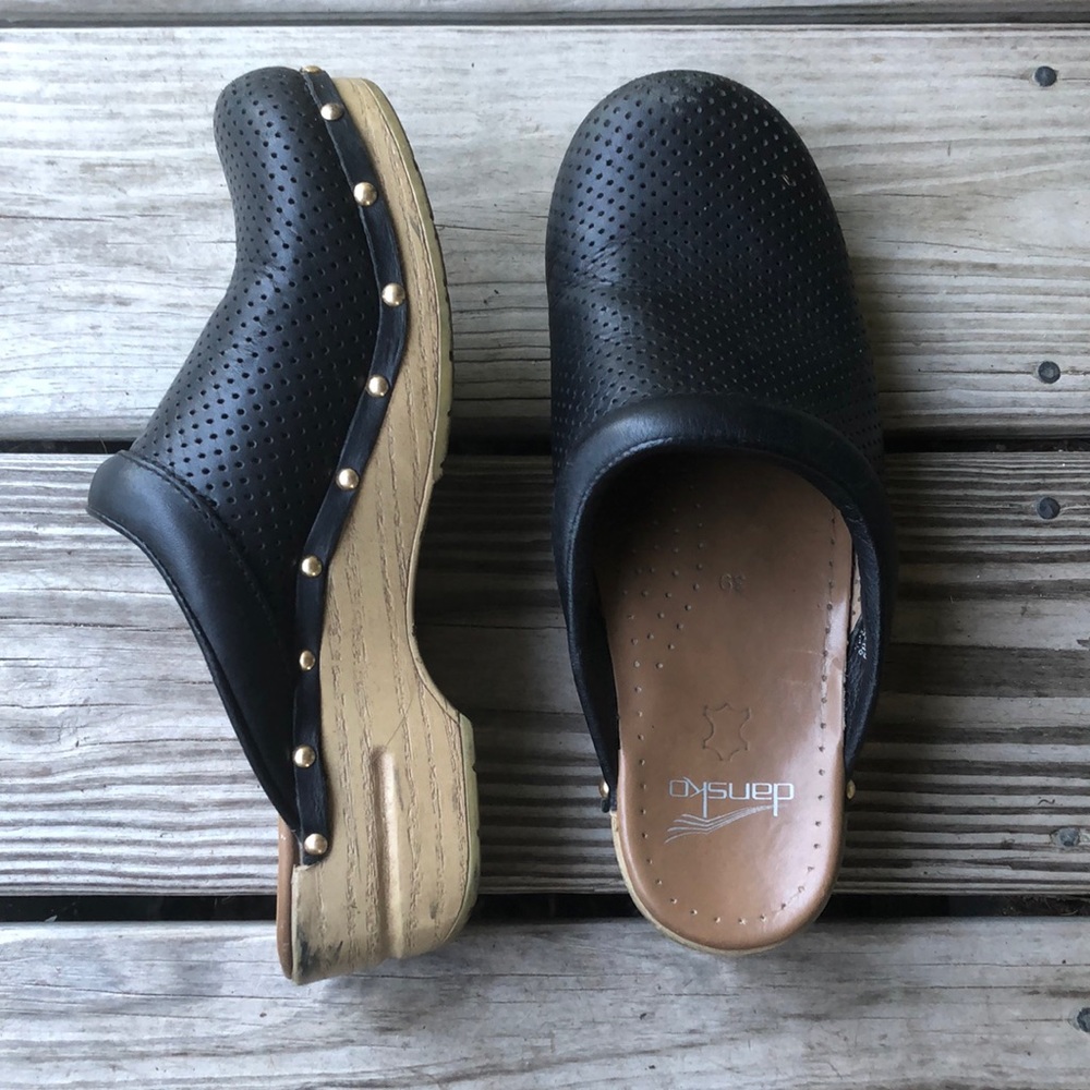 DANSKO Gold Studded Clogs